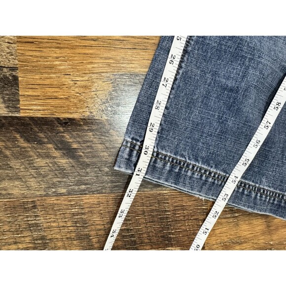 Y2K 2005 Tommy Hilfiger Vintage Hipster Flare Wide Leg Low Rise Wash Sz 30 - Picture 3 of 6